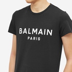 Balmain Men's Classic Paris T-Shirt in Black/White