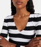 Max Mara Vello ribbed-knit striped sweater