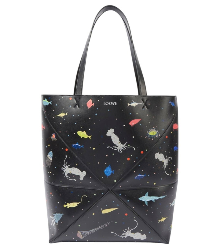Photo: Loewe x Suna Fujita Puzzle Fold Deep Sea XL tote bag