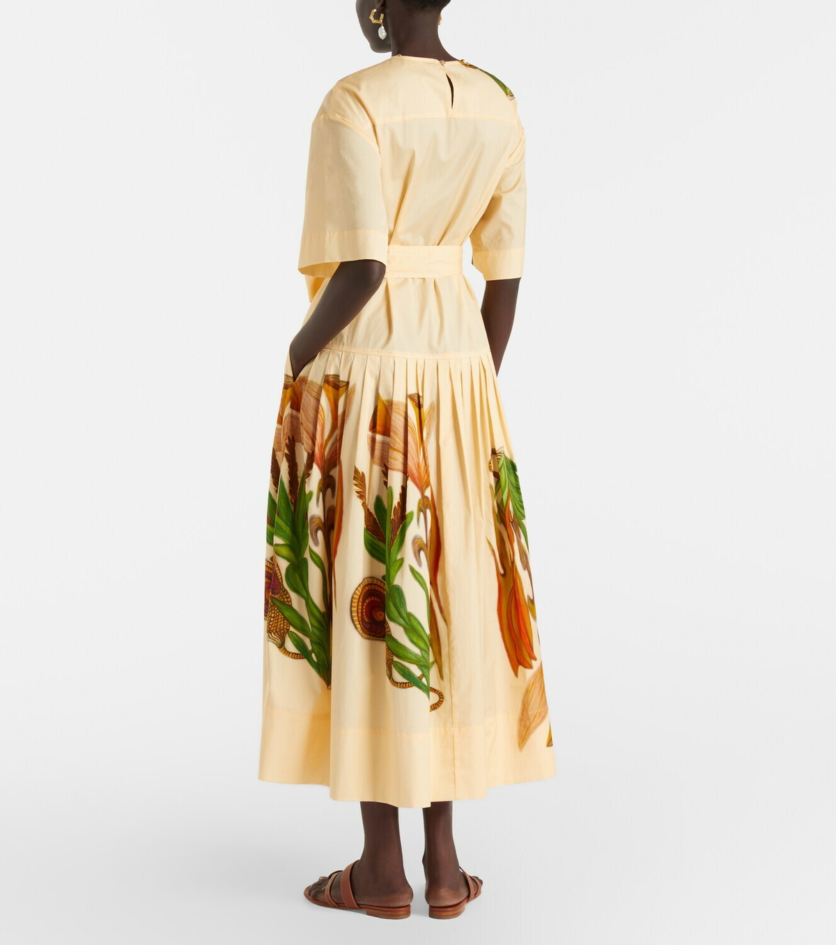 Ulla Johnson Aniline printed cotton midi dress
