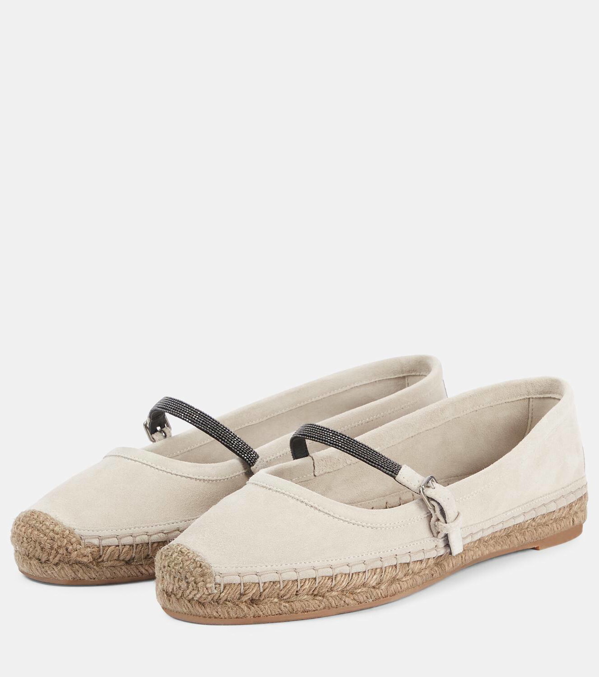Brunello Cucinelli Monili suede espadrilles