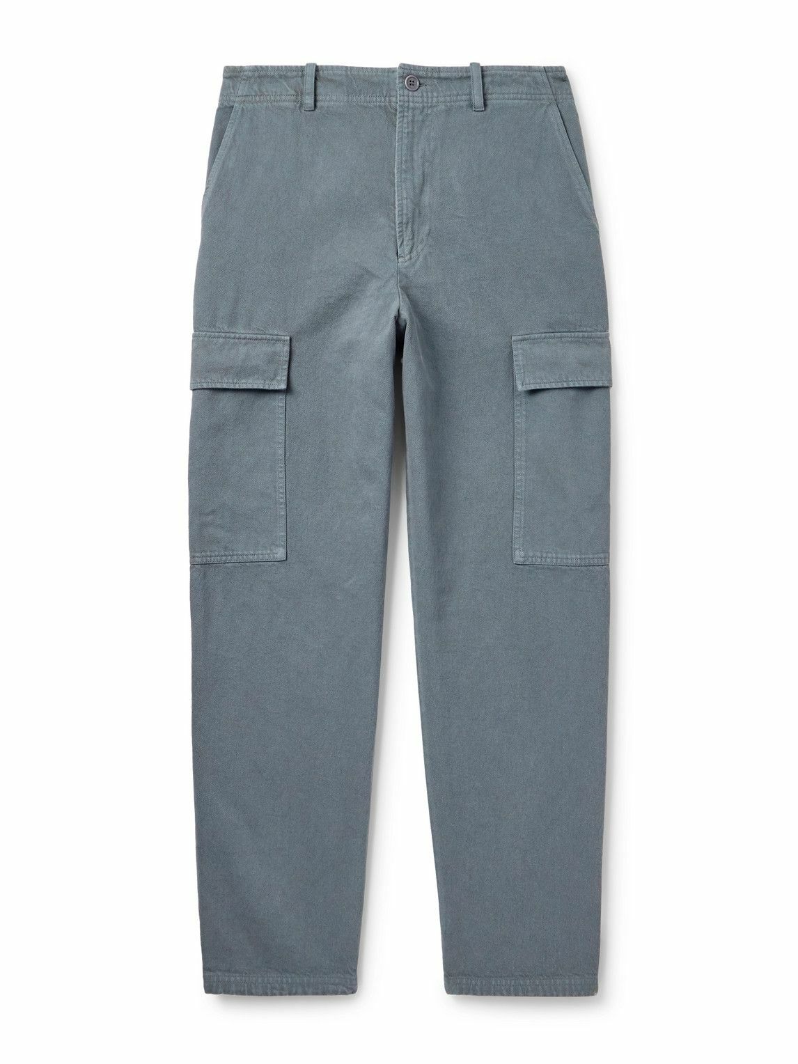 A.P.C. - Duncan Straight-Leg Organic Cotton-Twill Trousers - Gray