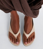 Herbert Levine Sunkissed leather thong sandals