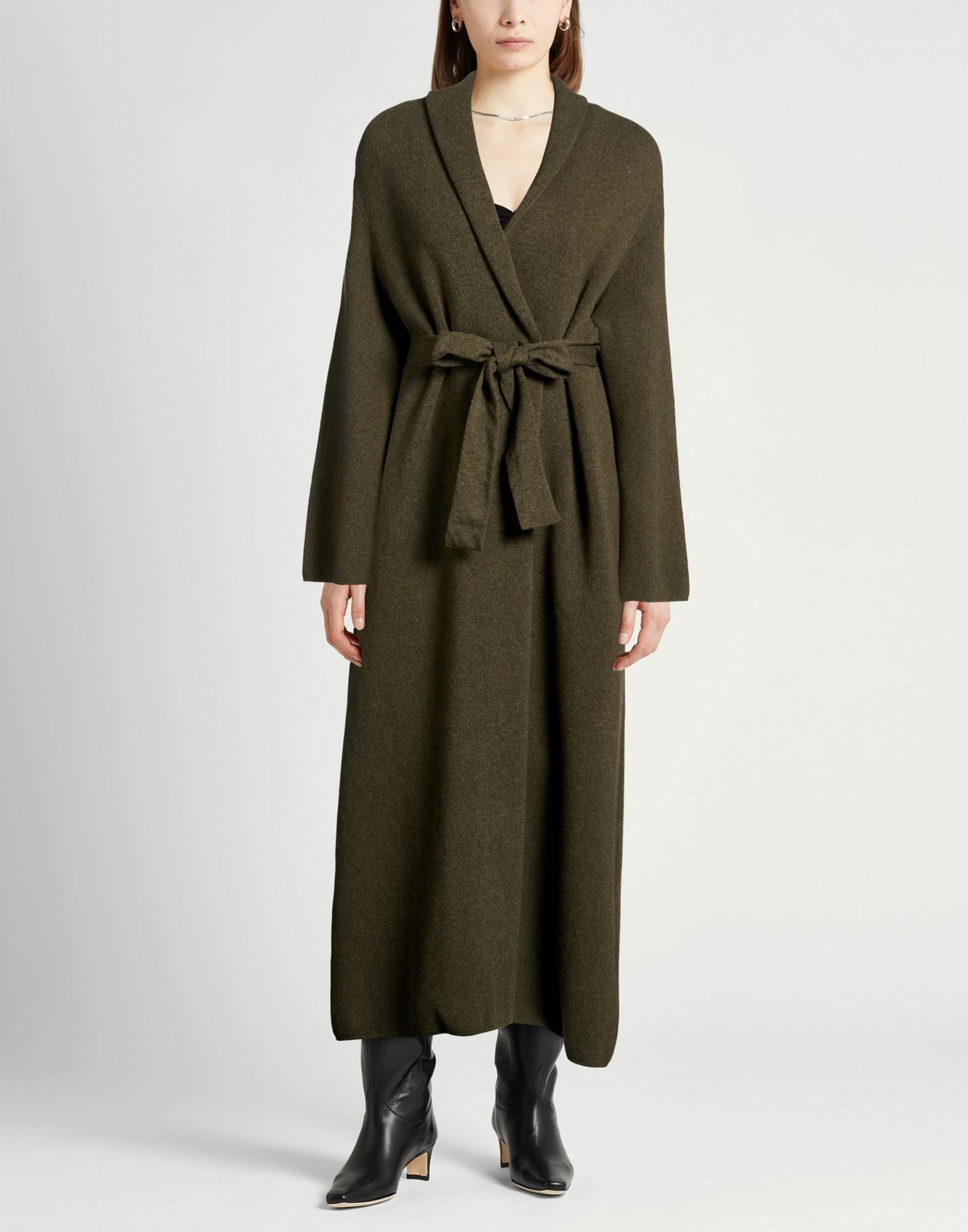 Annagreta Womens Coat in Military green