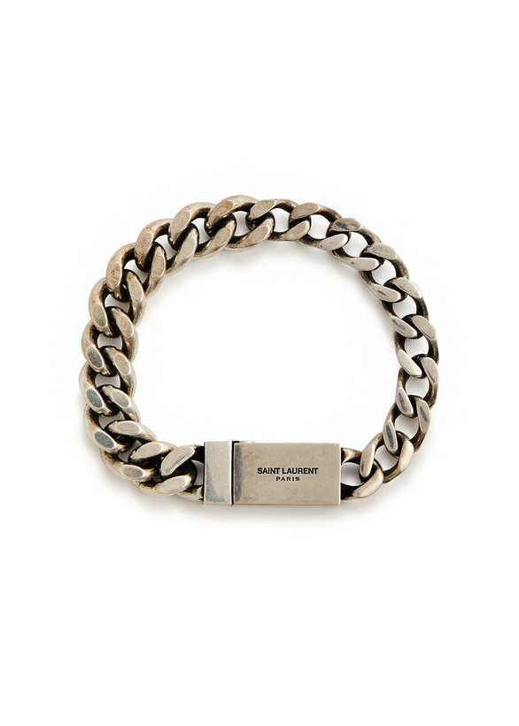 Photo: Saint Laurent Curb Chain Bracelet Silver