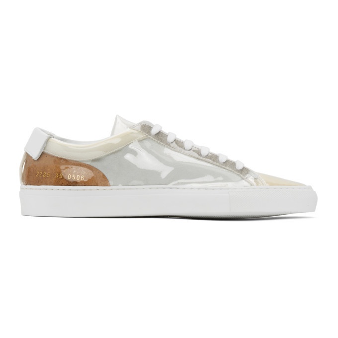 Photo: Common Projects White Clear Achilles Low Sneakers