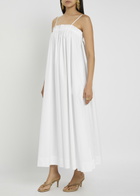 Bec & Bridge Aluca Pintuck Cotton-poplin Maxi Dress White