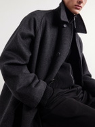 Kaptain Sunshine - Walker Brushed Cashmere Melton-Felt Coat - Gray