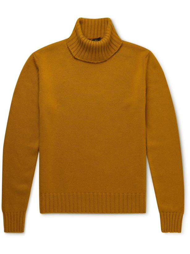 Photo: Loro Piana - Cashmere Rollneck Sweater - Yellow