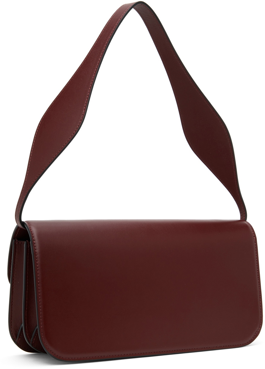 NEOUS Burgundy Phoenix Baguette Bag