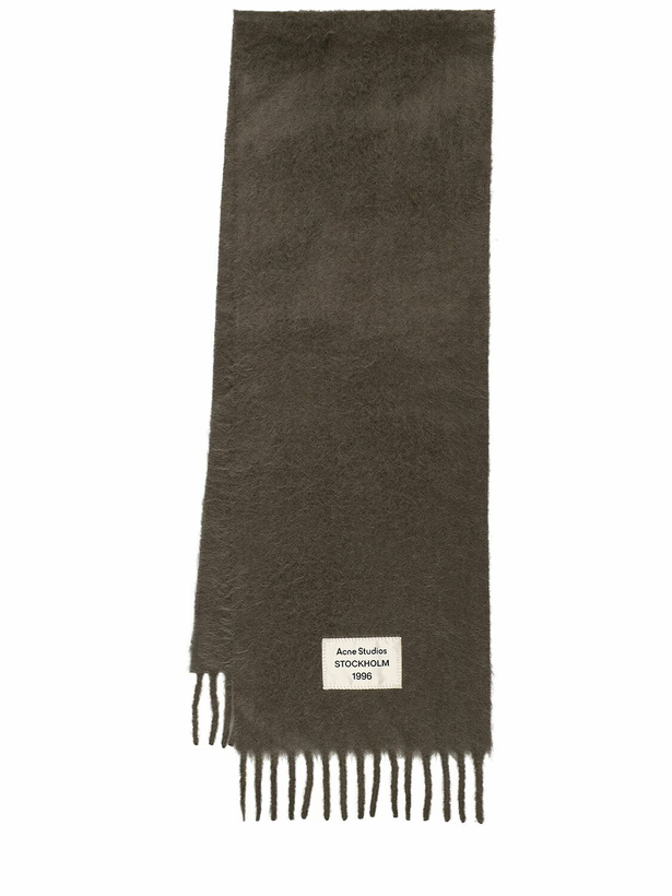 Photo: ACNE STUDIOS Alpaca Blend Logo Scarf