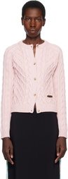 Moschino Pink Organic Cotton Blend Cardigan