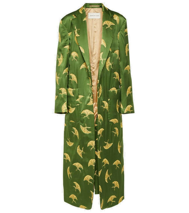 Photo: Dries Van Noten Printed satin coat