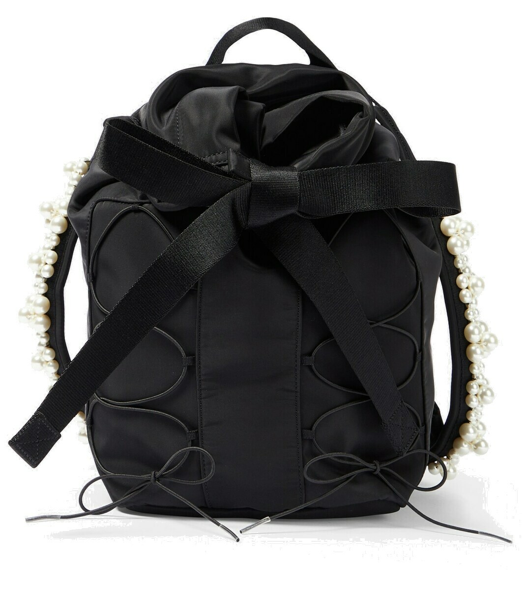 Simone Rocha Bow-detail embellished backpack Simone Rocha