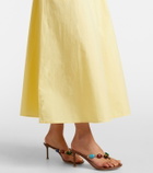 Velvet Romilly cotton-blend midi dress