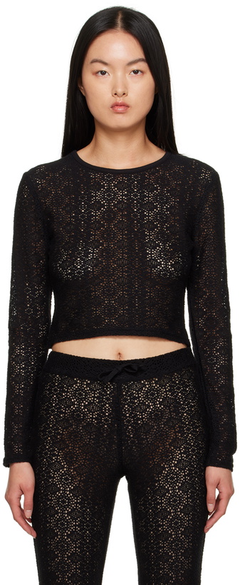 Photo: Saturdays NYC Black Peii Long Sleeve T-Shirt
