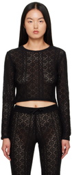 Saturdays NYC Black Peii Long Sleeve T-Shirt