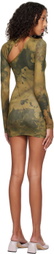 BINYA SSENSE Exclusive Brown Gabriela Mini Dress