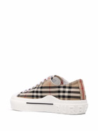 BURBERRY - Vintage Check Motif Cotton Sneakers