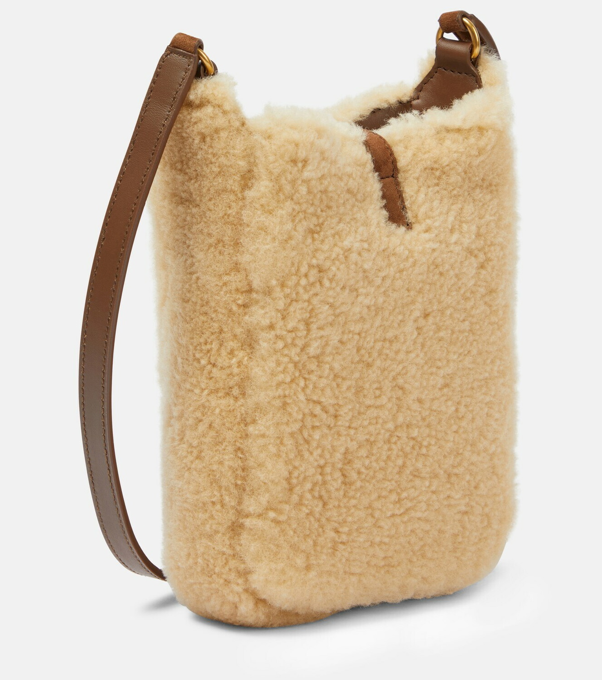 Saint Laurent Le 5 à 7 Mini shearling shoulder bag Saint Laurent