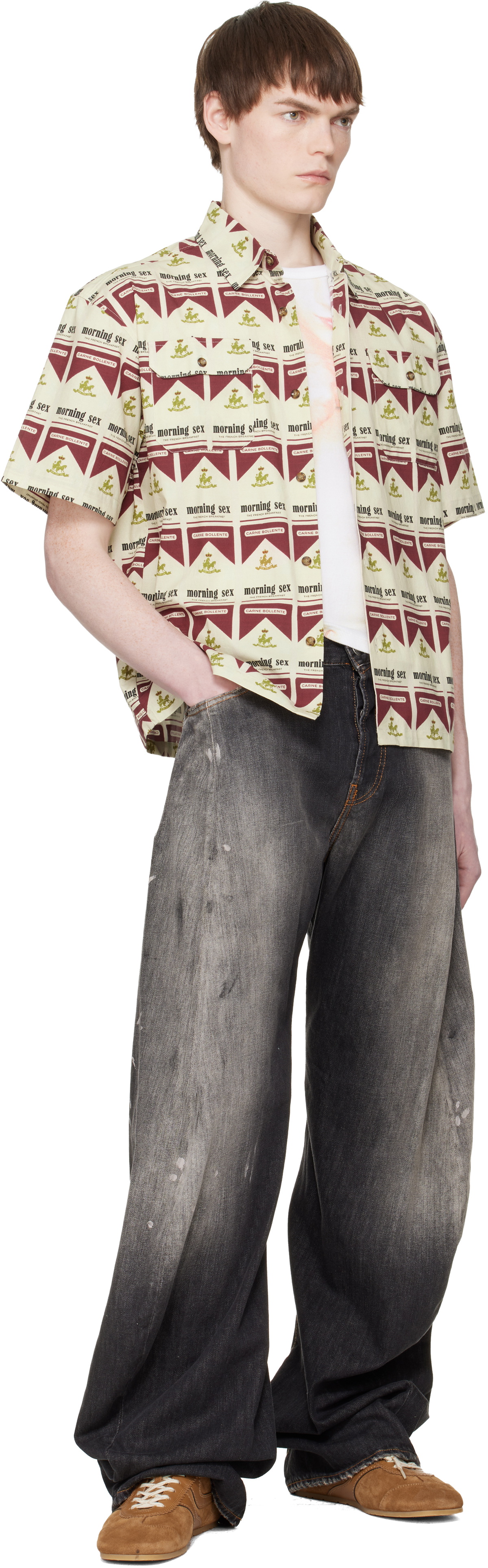 Carne Bollente Off-White 'Smoking Hot' Shirt