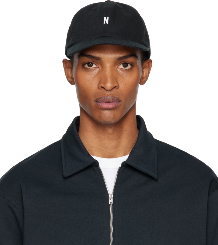 Photo: NORSE PROJECTS Black Twill Sports Cap
