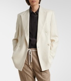Eleventy Wool, silk and linen-blend blazer