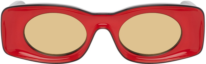 Photo: Loewe Red & Black Paula's Ibiza Square Sunglasses