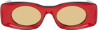 Loewe Red & Black Paula's Ibiza Square Sunglasses