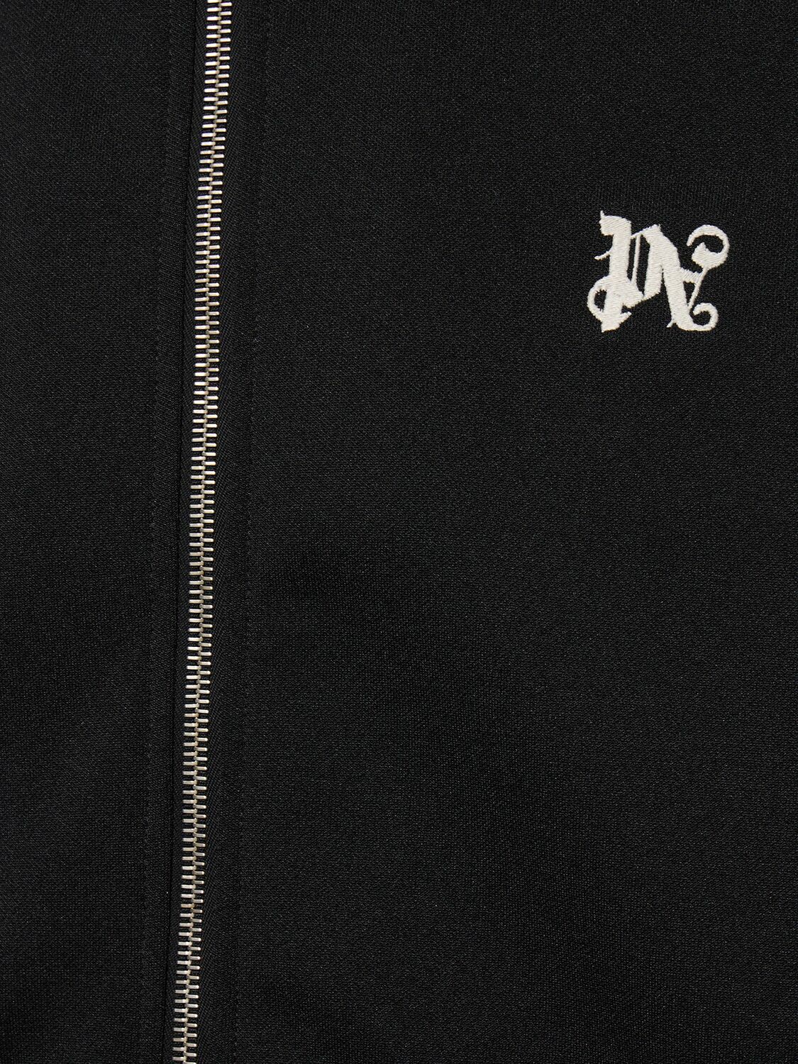 スウェット・トレーナー PALM ANGELS MONOGRAM SWEATSHIRT IN TECHNICAL FABRIC PALM ANGELS | Monogram Sweater | Women | Black | Flannels