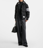 Thom Browne 4-Bar hooded quilted down jacket