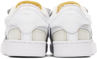 Maison Margiela White & Yellow Reebok Classics Edition Memory Of Sneakers