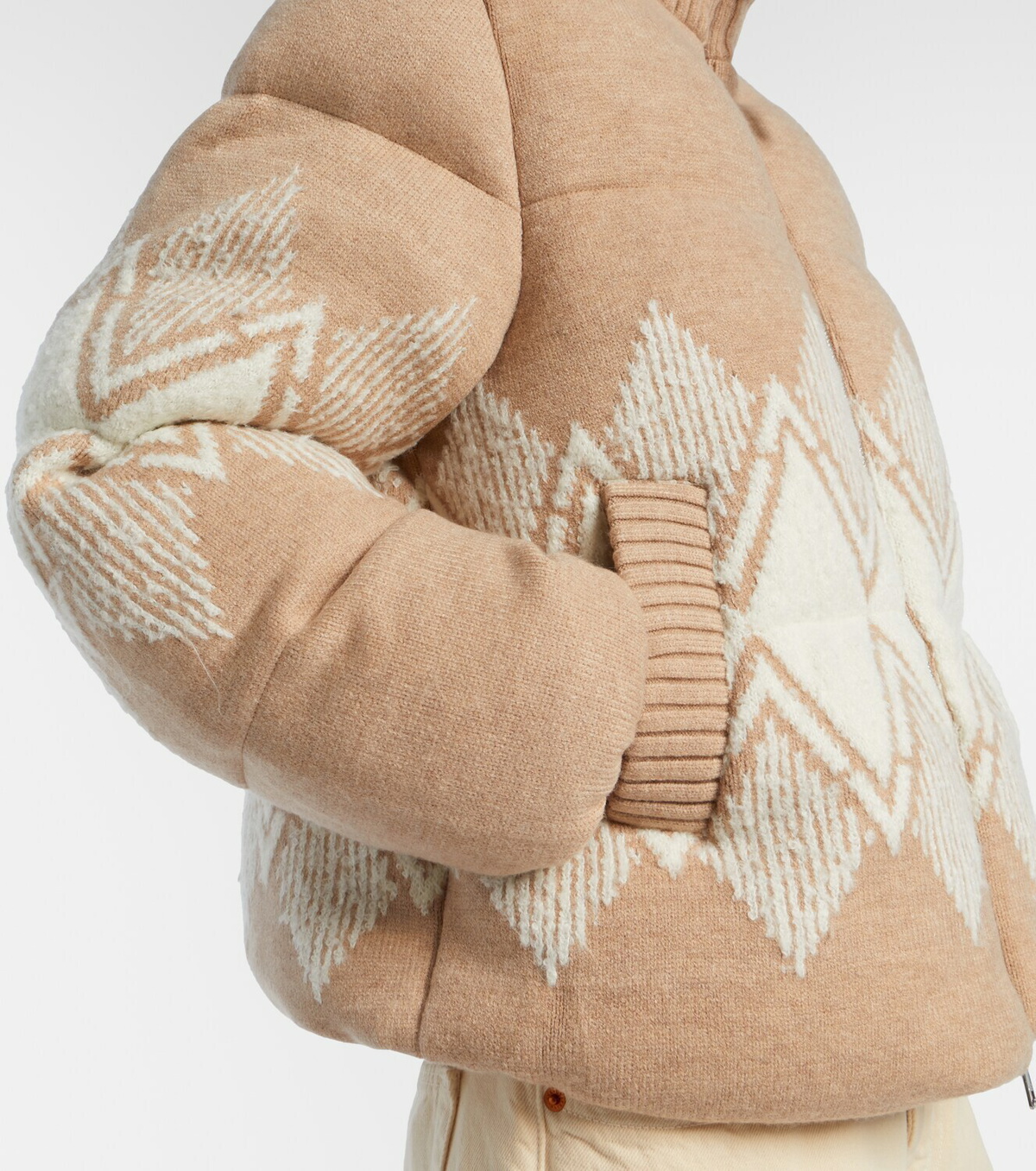 Varley Belinda knitted puffer jacket