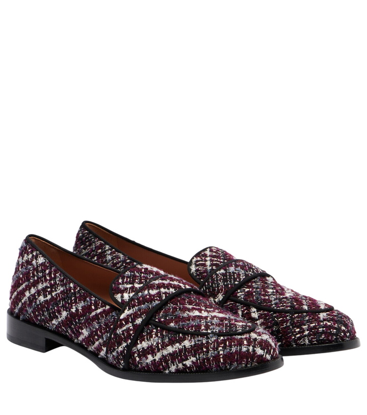 Photo: Aquazzura Martin tweed loafers