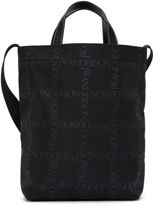 Photo: JW Anderson Black Logo Print Tote