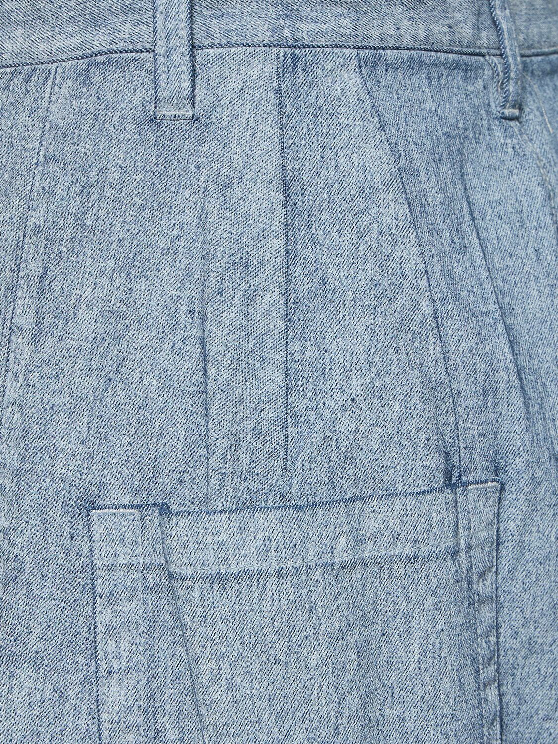 YOHJI YAMAMOTO - Coated Denim Wide Jeans Yohji Yamamoto