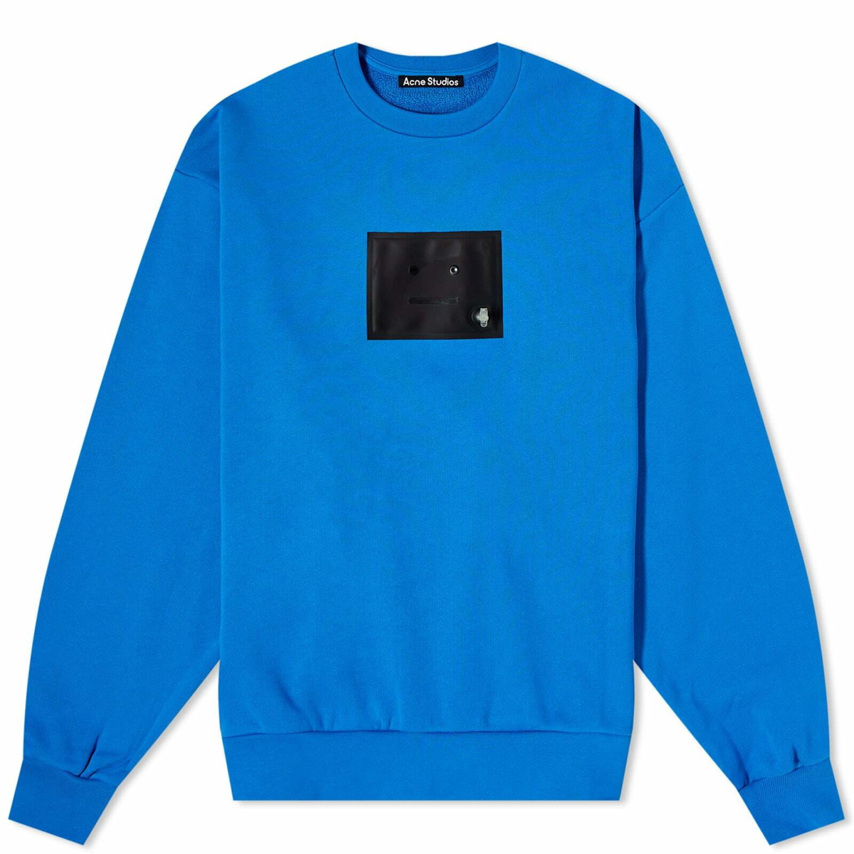 Photo: Acne Studios Fiah Inflace Crew Sweat in Sapphire Blue