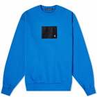 Acne Studios Fiah Inflace Crew Sweat in Sapphire Blue