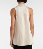 Vince Scarf-detail satin top