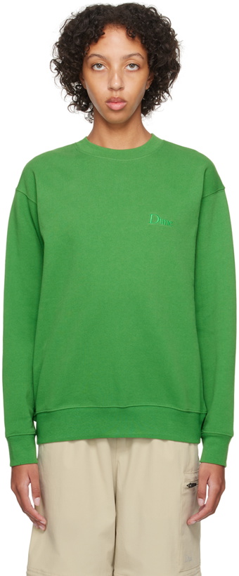 Photo: Dime Green Embroidered Sweatshirt
