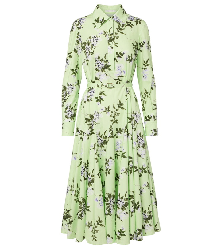 Photo: Emilia Wickstead Marione floral belted cotton shirt dress