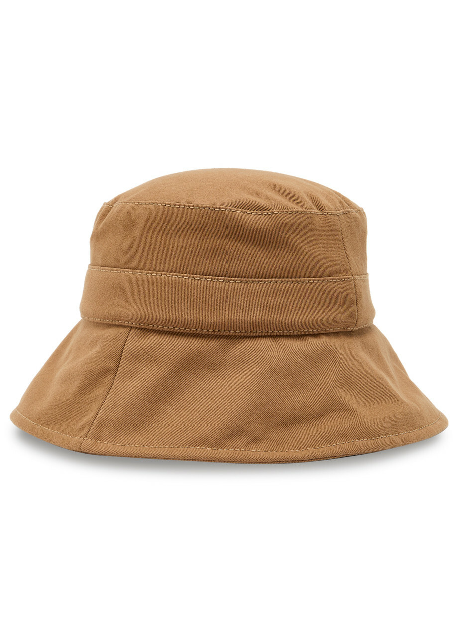 Moncler Drawstring Cotton Bucket hat Bronze