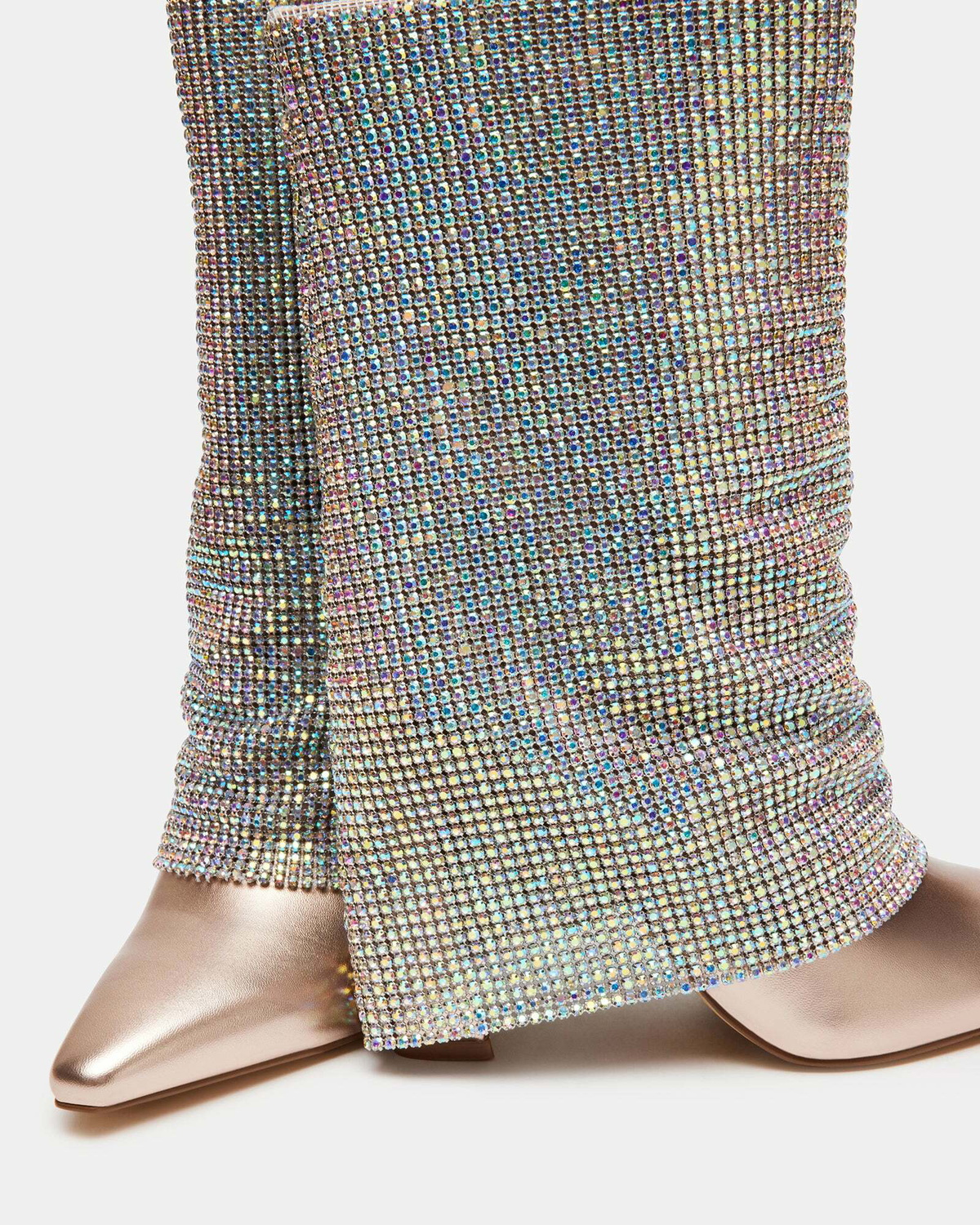Steve Madden Sparkle Booties in Silver