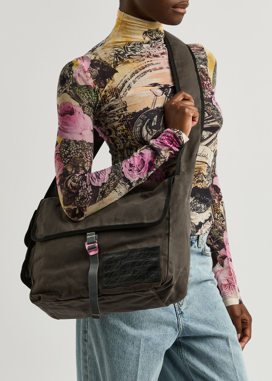 Acne Studios Andemer Waxed Canvas Messenger bag - Grey - One