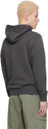 Stone Island Gray 6100031 Malfilé Fleece Old Effect Hoodie