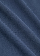 PS Paul Smith Stripe-trimmed Piqué Cotton-blend Polo Shirt Blue