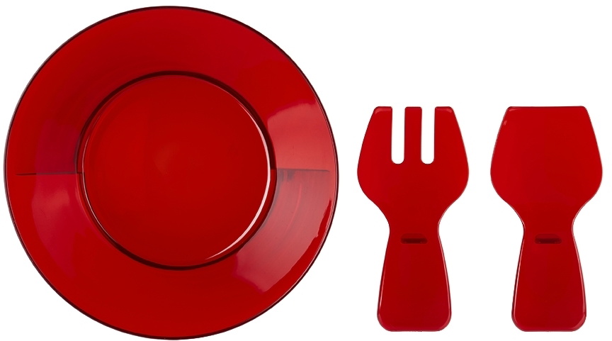 Mario Luca Giusti Red Fulmine Salad Bowl