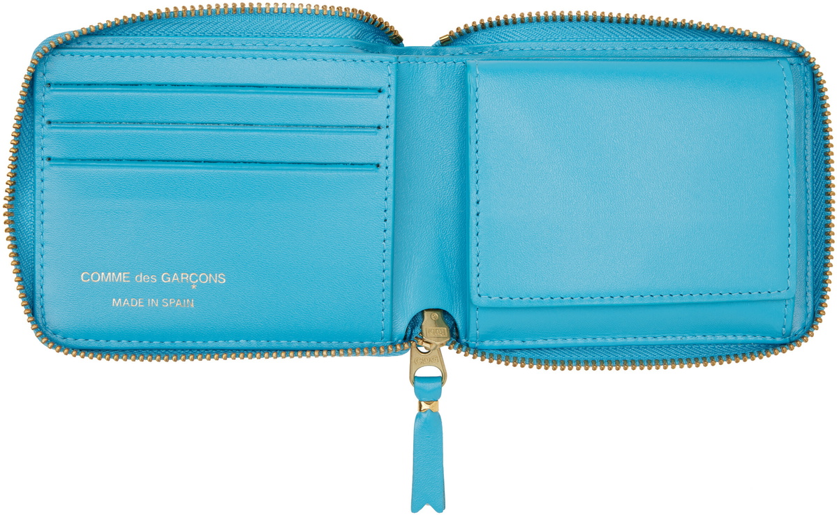 COMME des GARÇONS WALLETS Blue Classic Group Wallet
