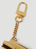 Logo Lighter Case Keyring in Gold