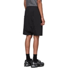 11 by Boris Bidjan Saberi Black Taffeta Shorts